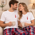Personalized King & Queen Plaid Matching Pajamas