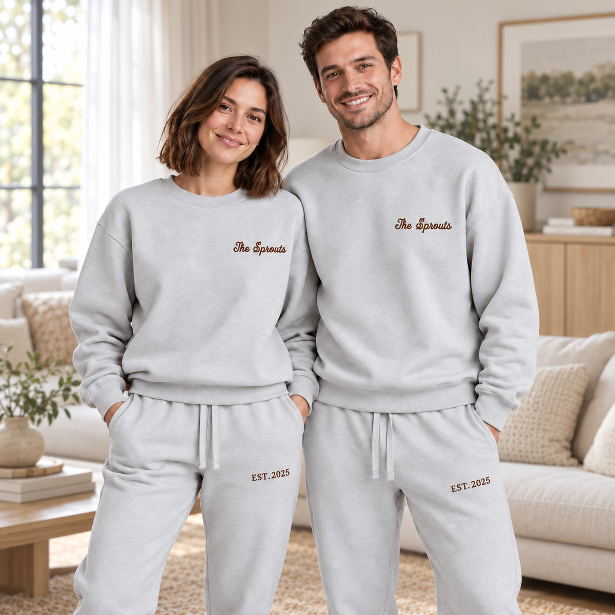 Personalized Family Name & Year Matching Sweatsuits