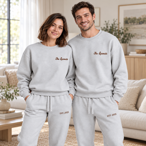Personalized Family Name & Year Matching Sweatsuits
