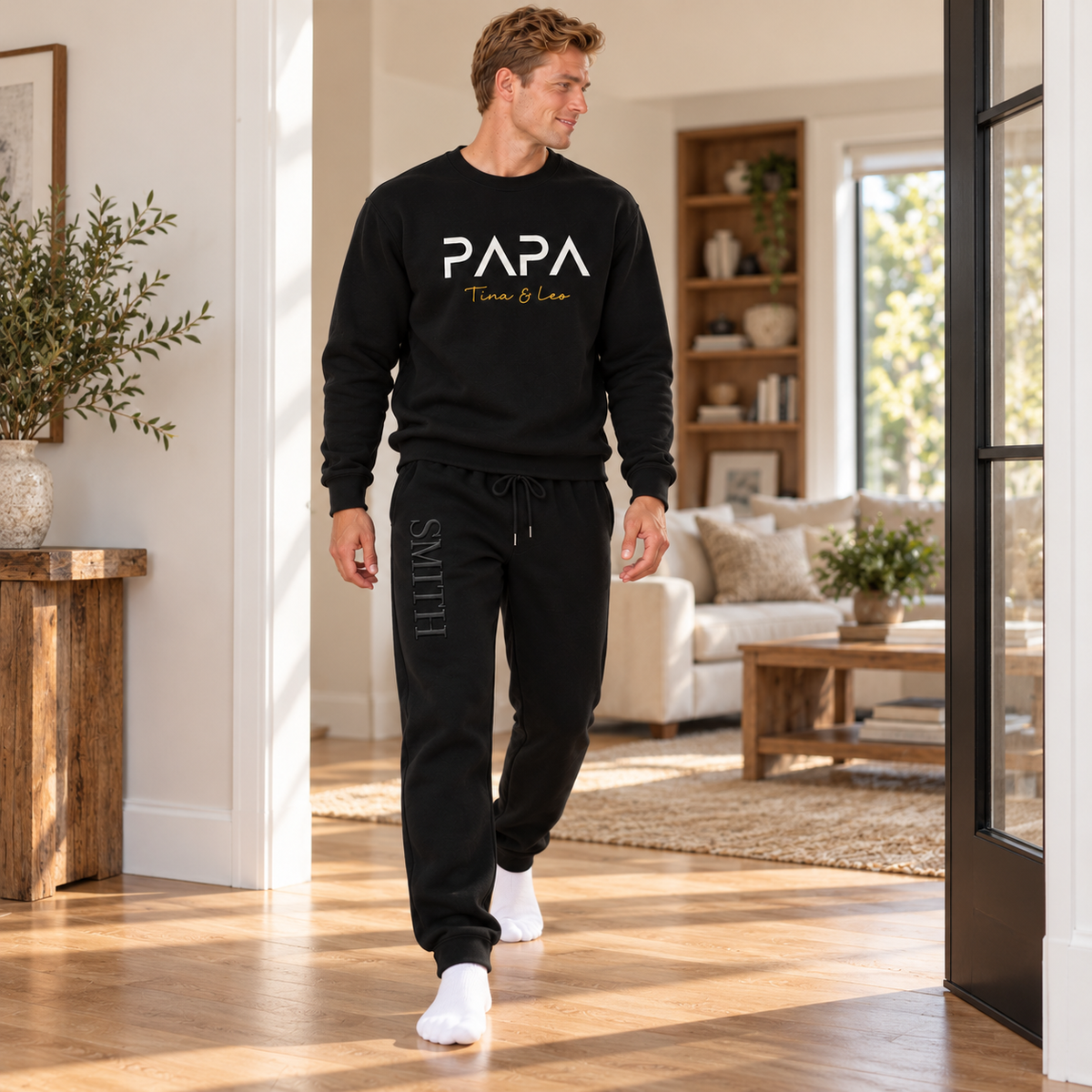 Personalized Mama & Papa Matching Sweatsuits