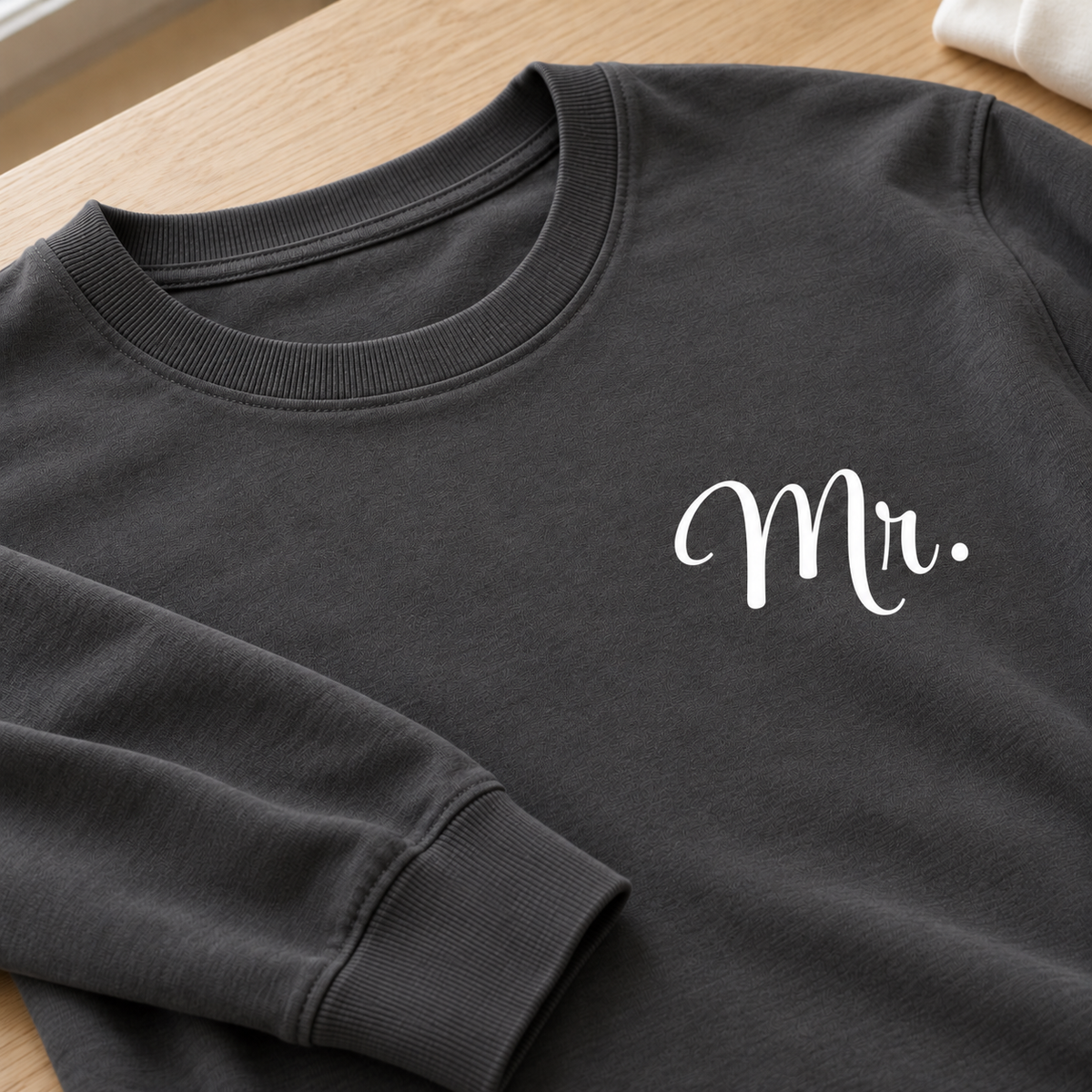 Personalized Mr & Mrs Long Sleeve Matching Pajamas
