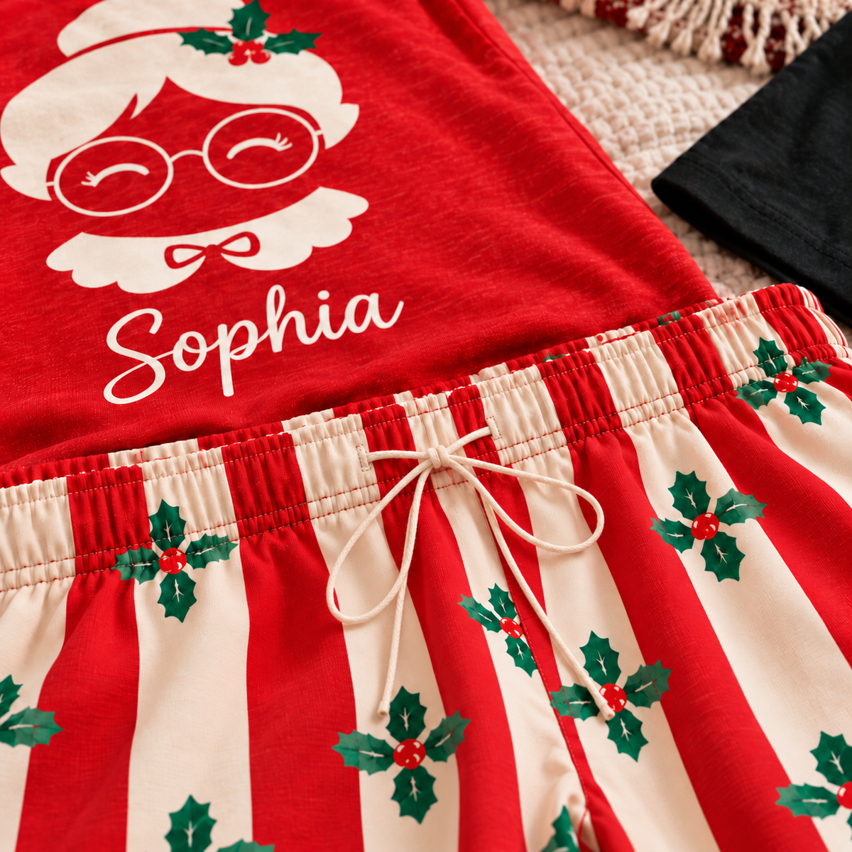 Personalized Mr & Mrs Claus Matching Christmas Pajamas